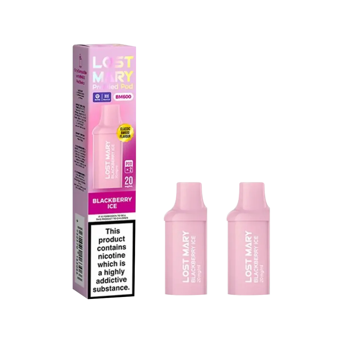 Blackberry Ice Lost Mary BM600 Pods