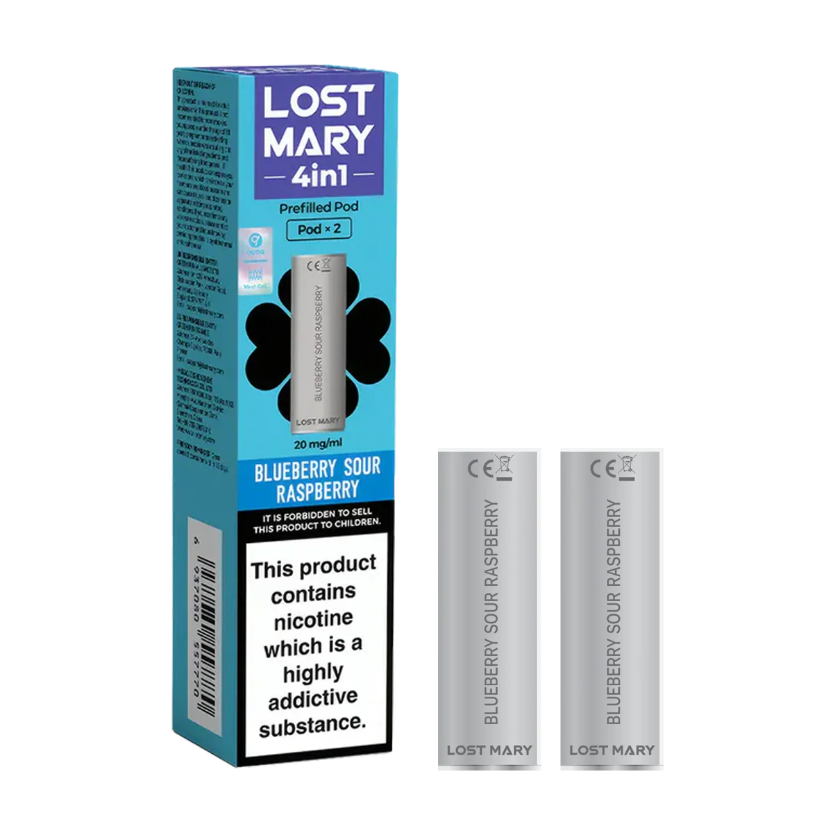 Blueberry Sour Raspberry Lost Mary 4in1 Pods