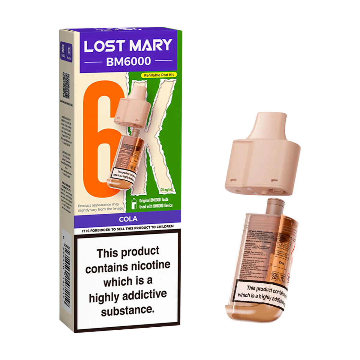 Cola Lost Mary BM6000 Refill Pack