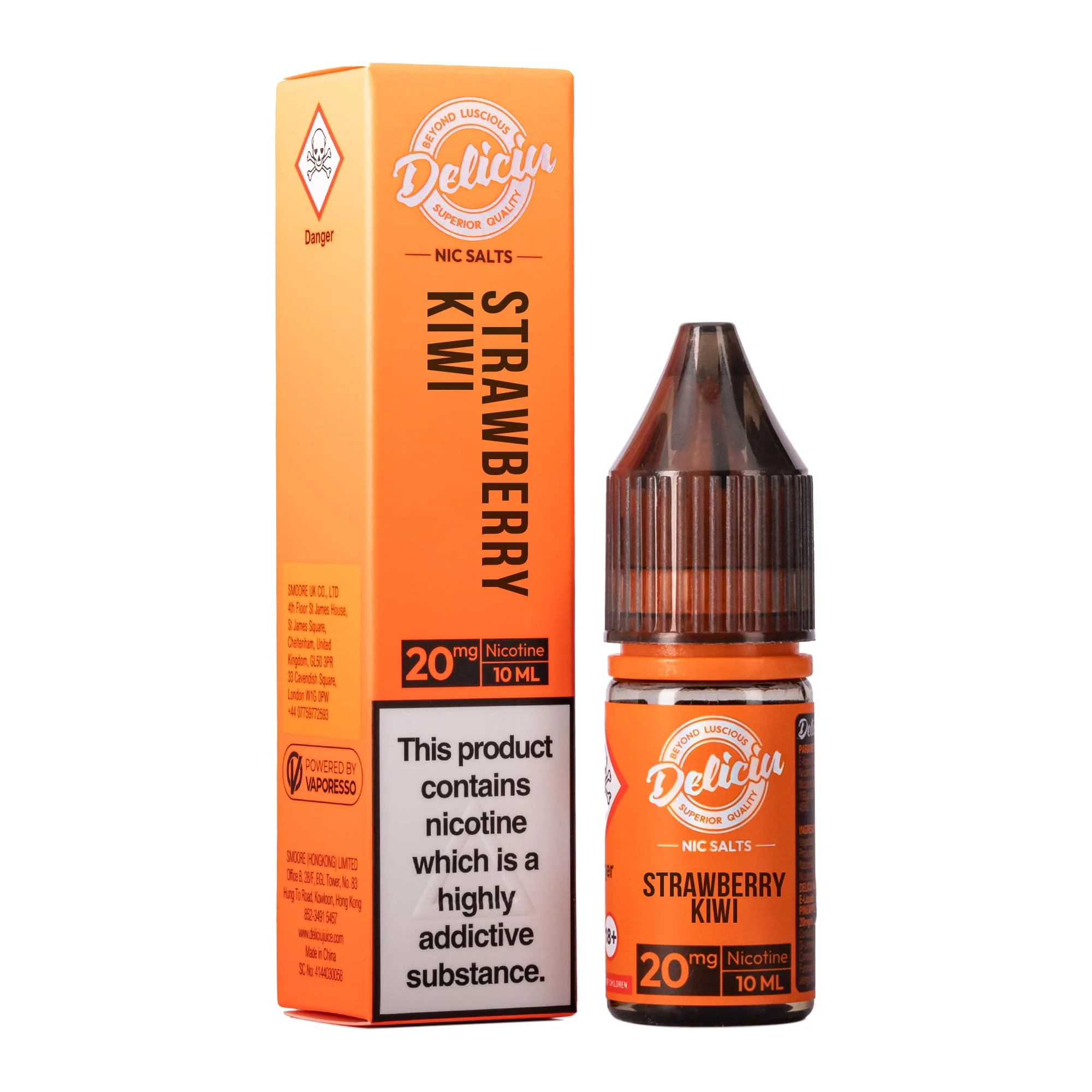 Strawberry Kiwi Nic Salt E-Liquid by Deliciu
