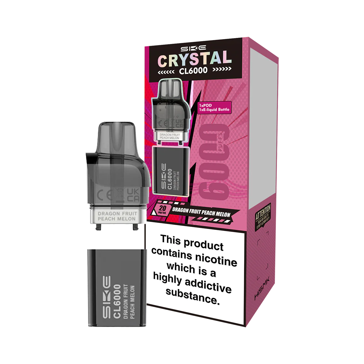 Dragon Fruit Peach Melon SKE Crystal CL6000 Pods