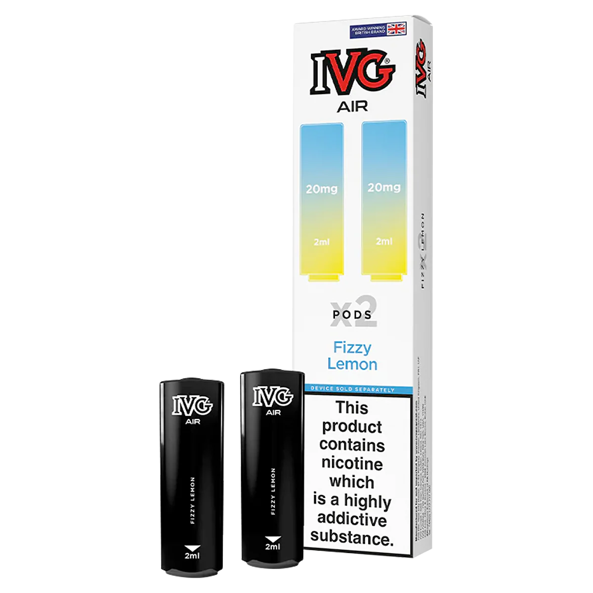 Fizzy Lemon IVG Air Replacement Pods