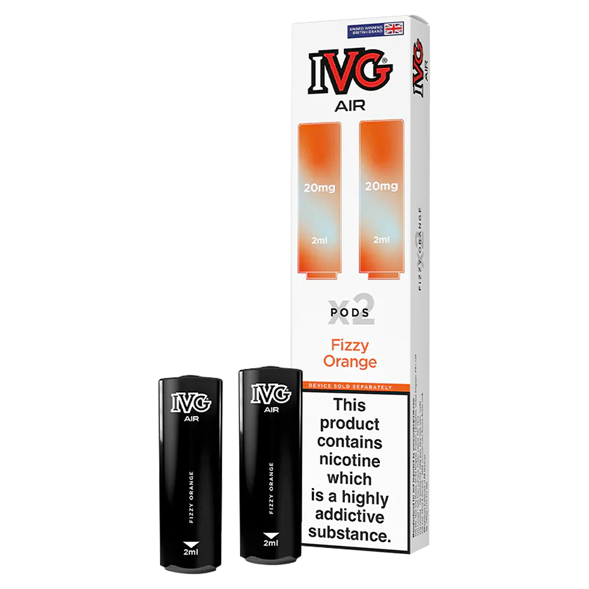 Fizzy Orange IVG Air Replacement Pods