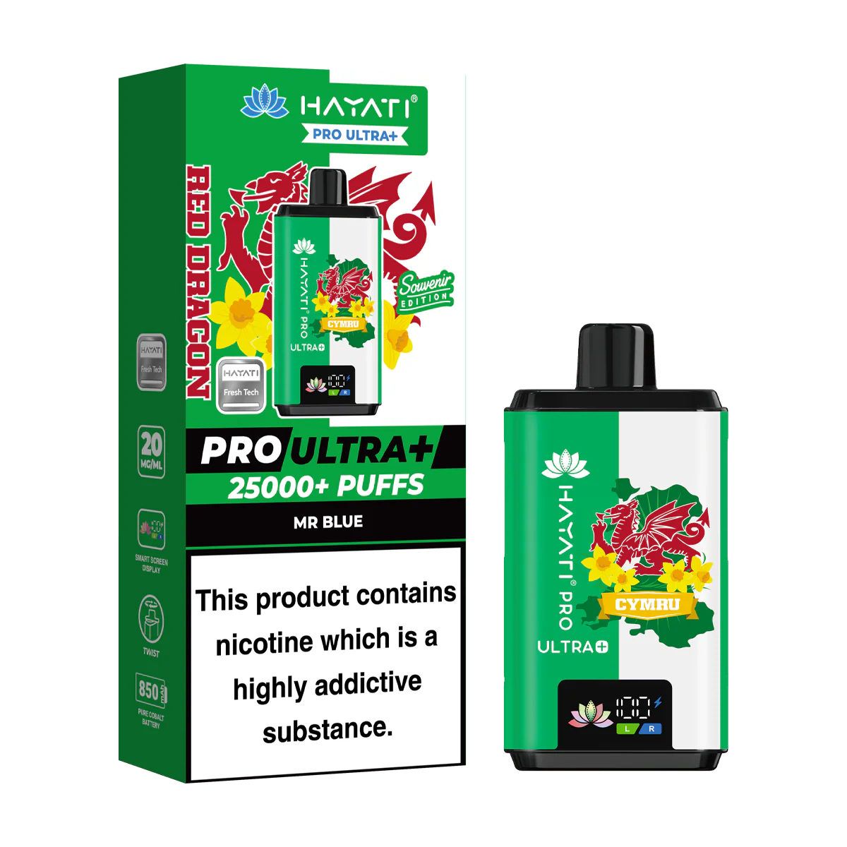 Hayati Pro Ultra Plus 25000 Wales Souvenir Edition - Image 5