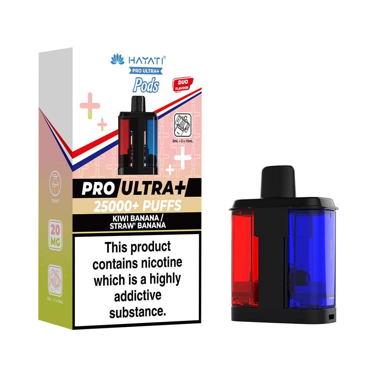 Kiwi Banana / Straw' Banana Hayati Pro Ultra Plus Refill Pack