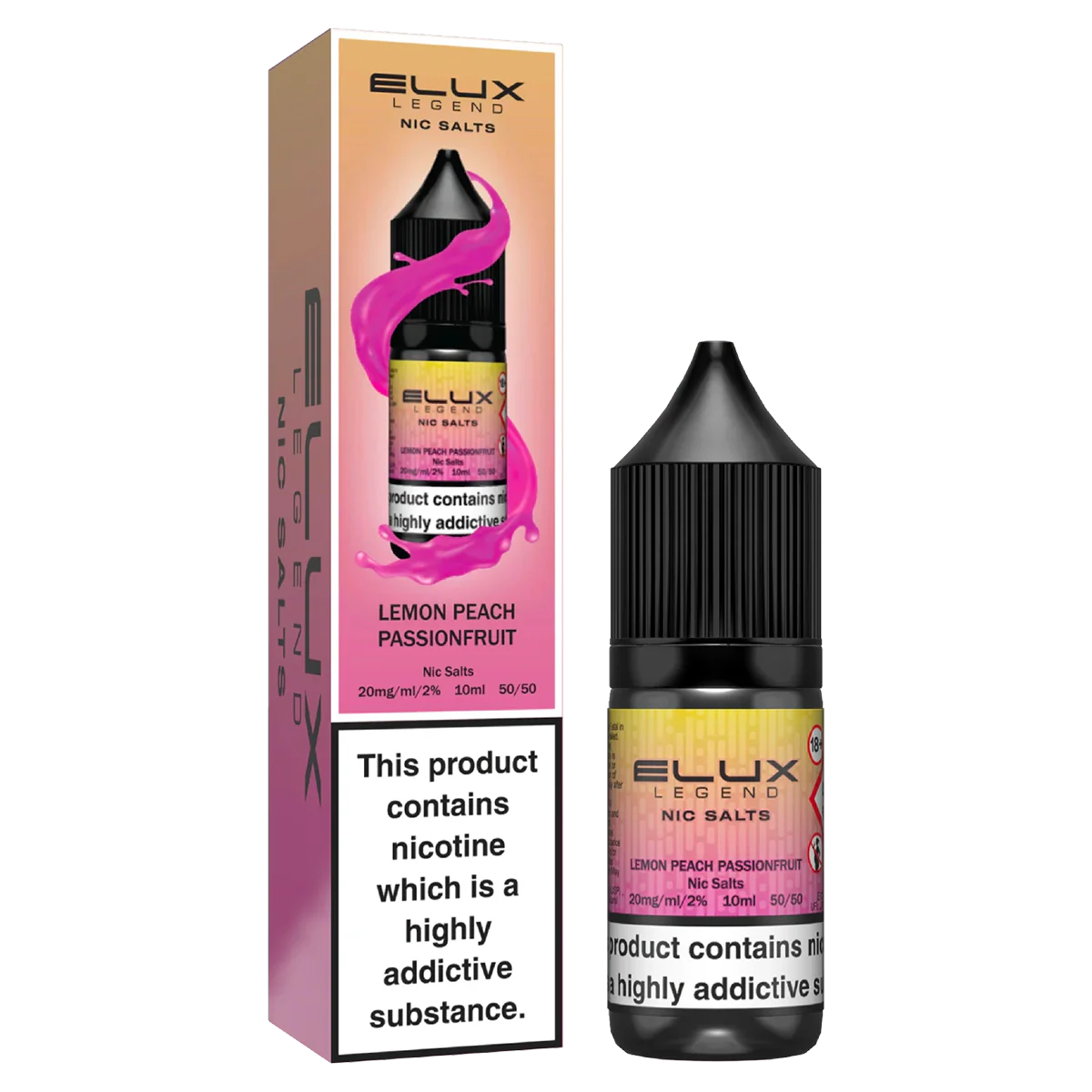 Lemon Peach Passionfruit Nic Salt by Elux 10ml