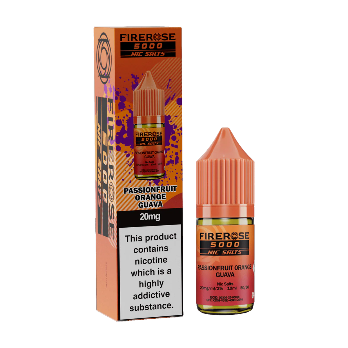 Passionfruit Orange Guava Nic Salt by ELUX Firerose
