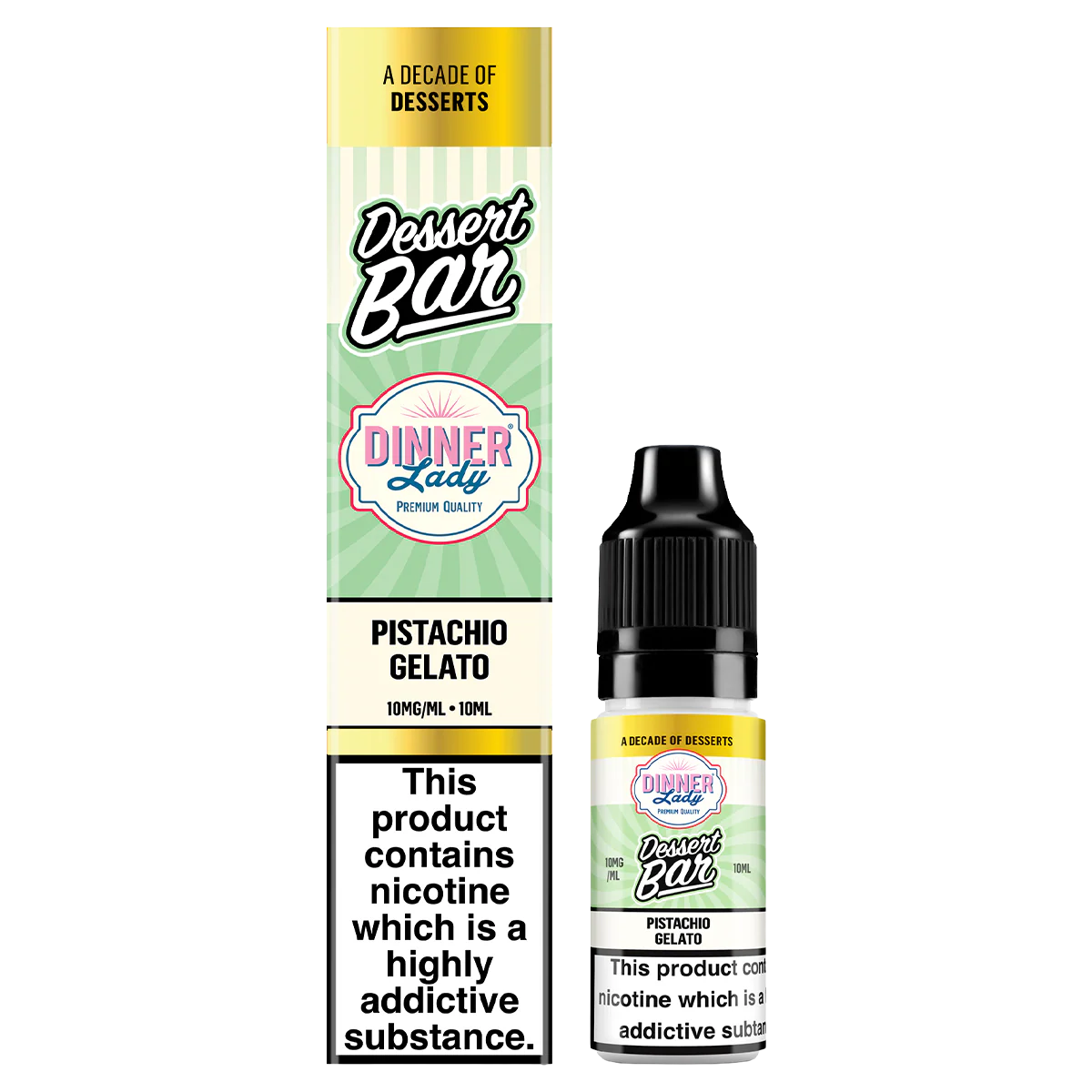 Pistachio Gelato Nic Salt by Dinner Lady Dessert Bar Range