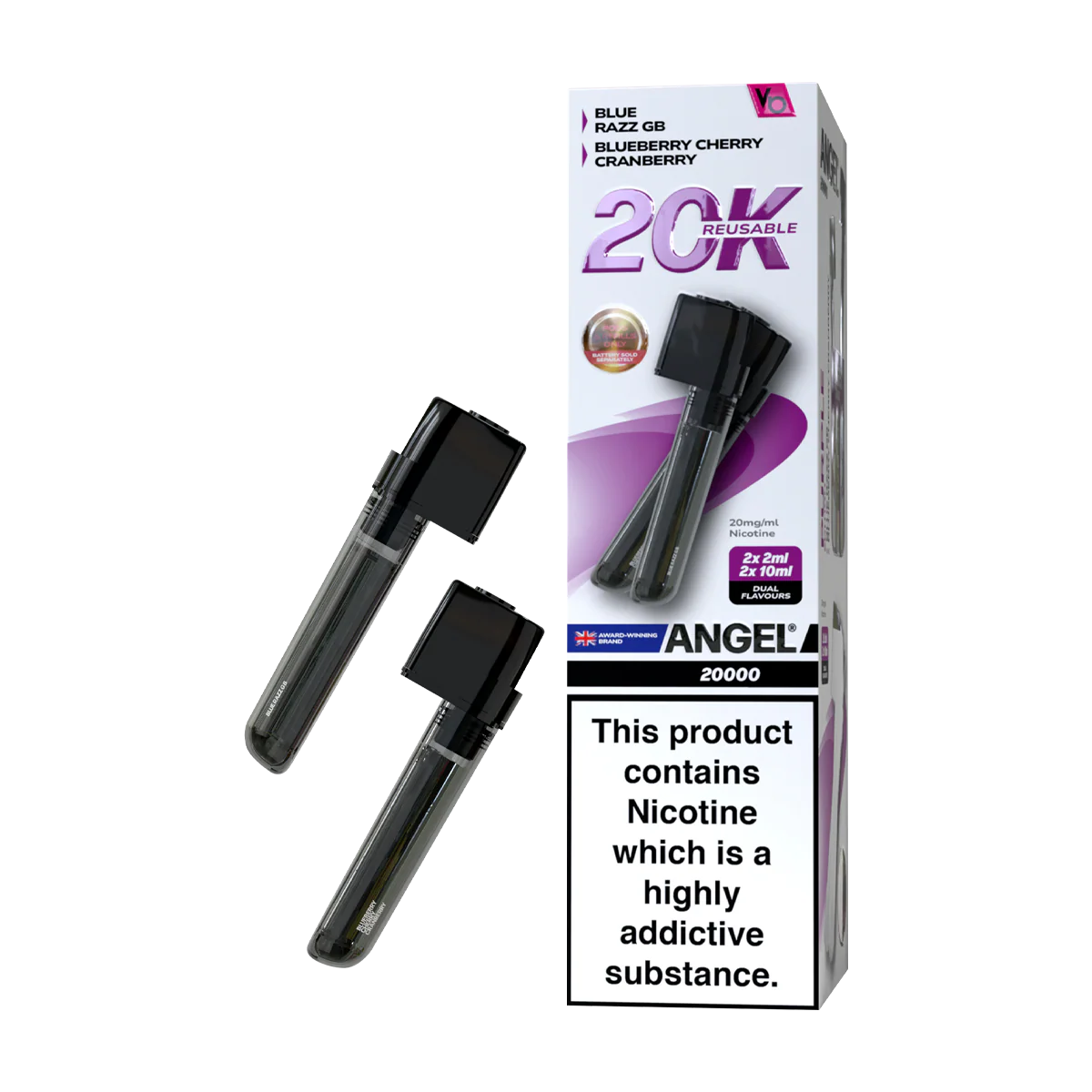 Purple Edition Vapes Bars Angel 20k Refill Pack
