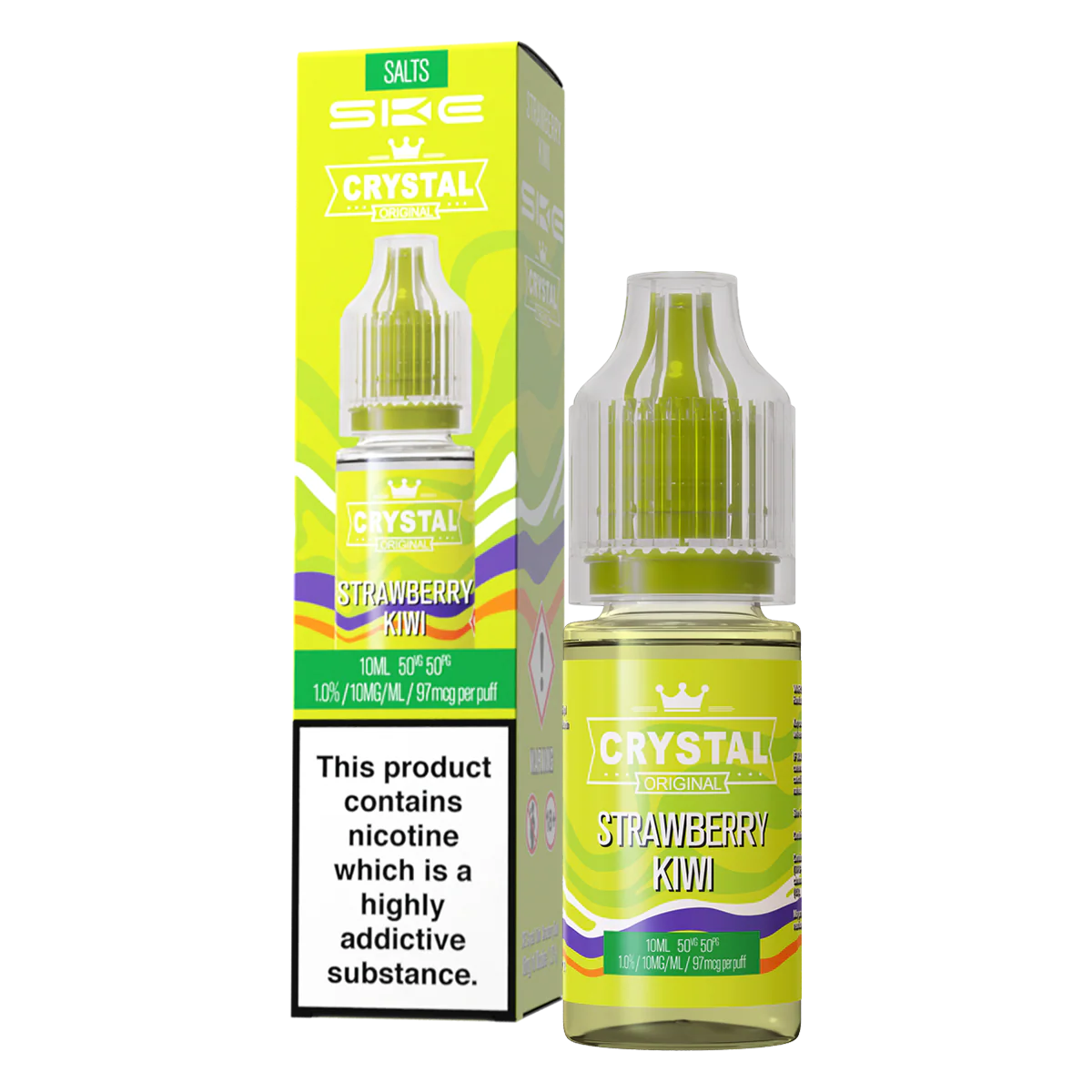 Strawberry Kiwi Nic Salt by SKE Crystal 10ml
