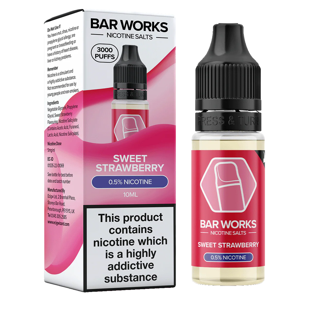 Sweet Strawberry Nic Salt by Bar Works - 10ml